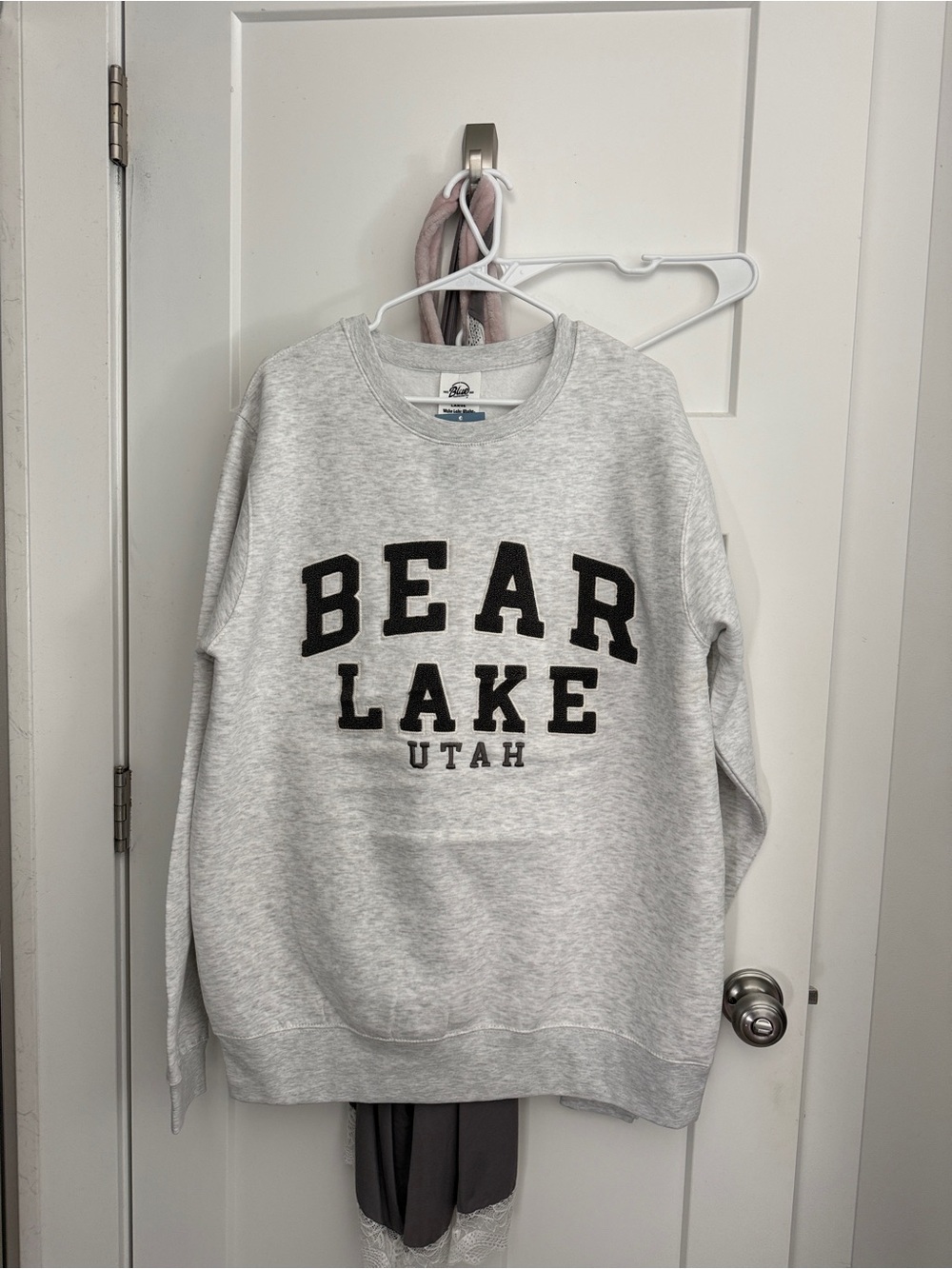 Bear Lake Utah Crewneck Sweatshirt - Heather Gray